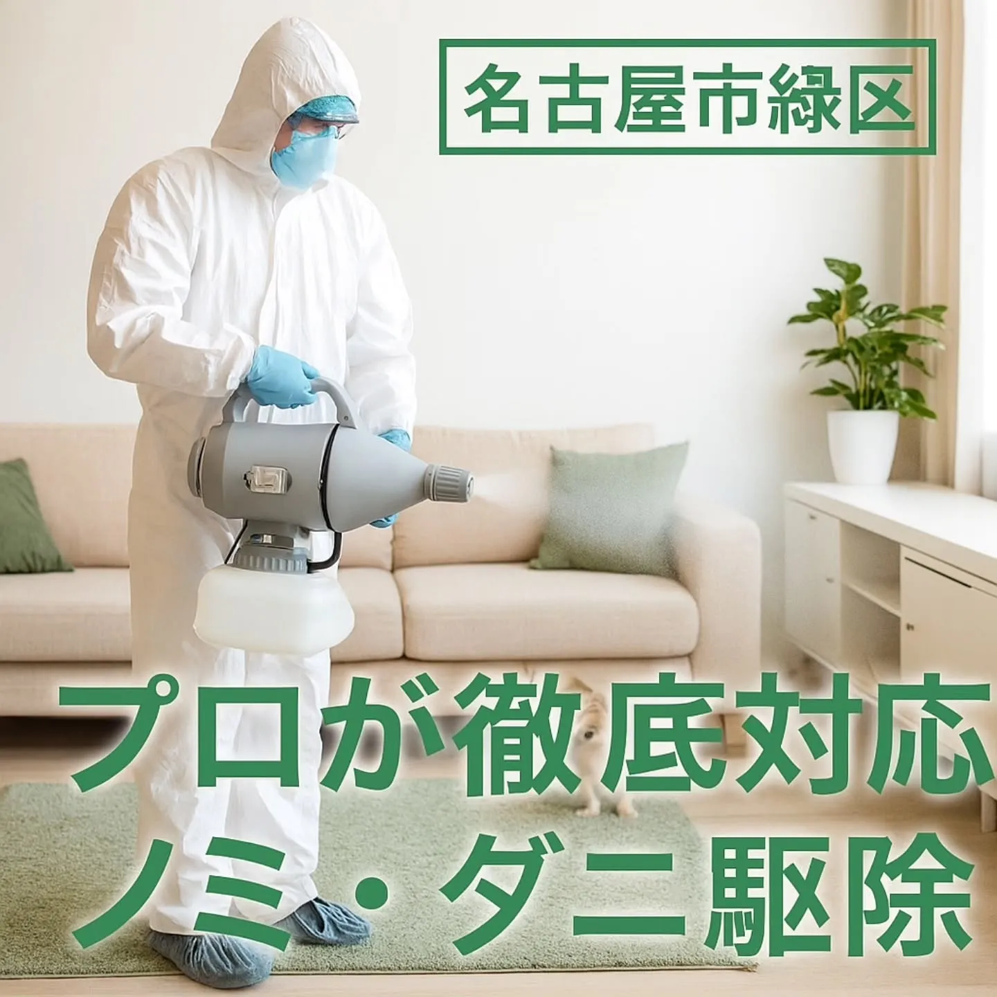ノミ・ダニ駆除/名古屋市緑区