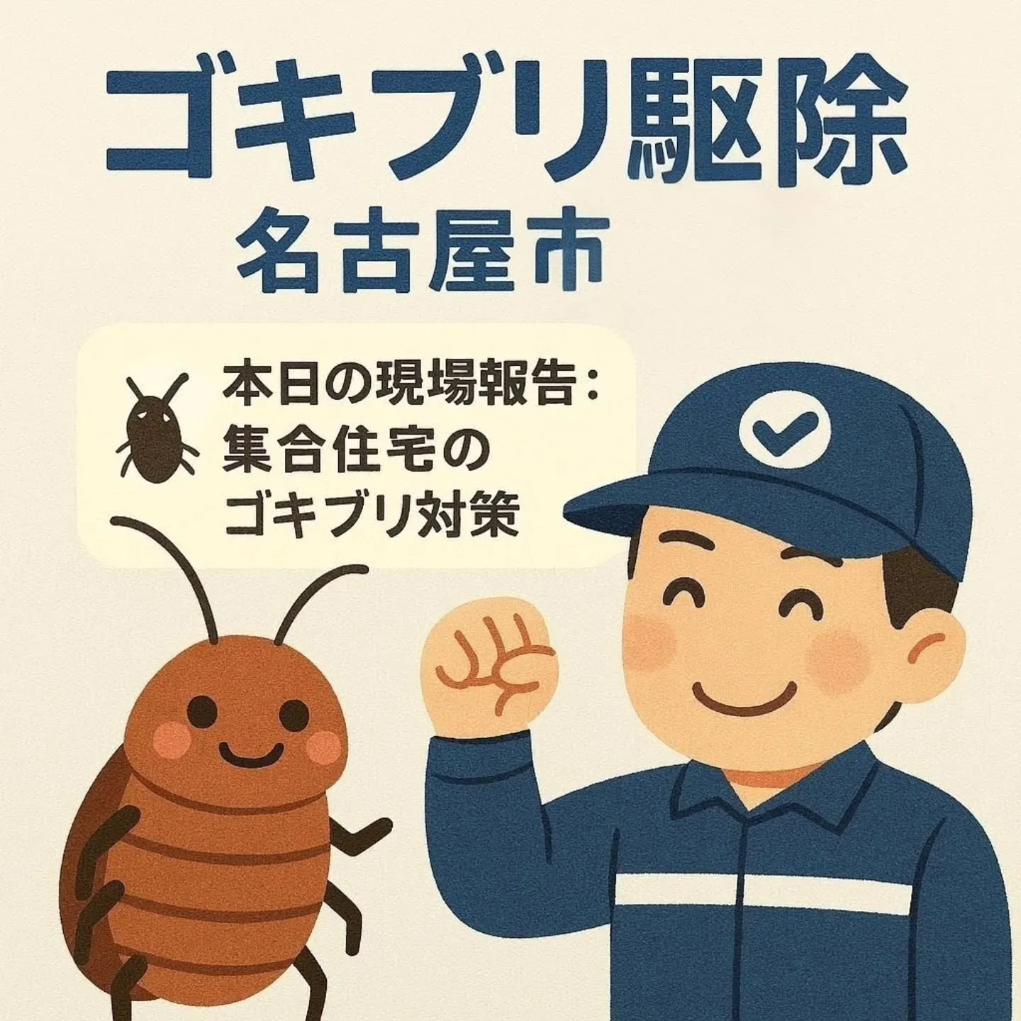 ゴキブリ駆除｜名古屋市中区の集合住宅で本日施工【MC剤による...