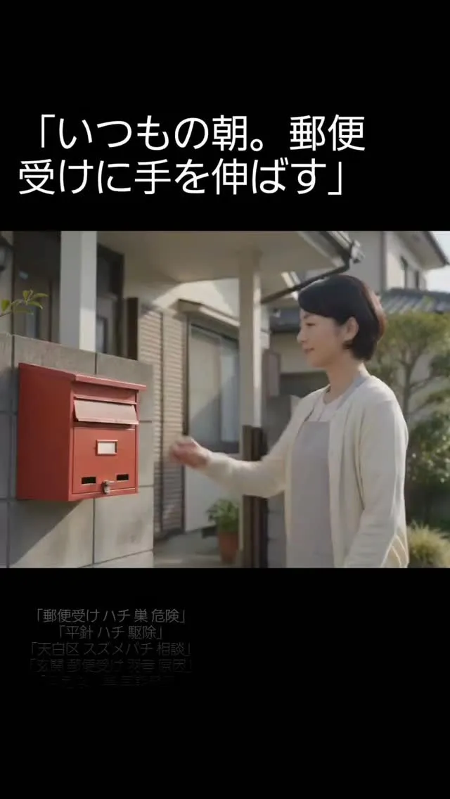 【天白区・平針】郵便受けの中に“ハチの巣”ができるケースが増...