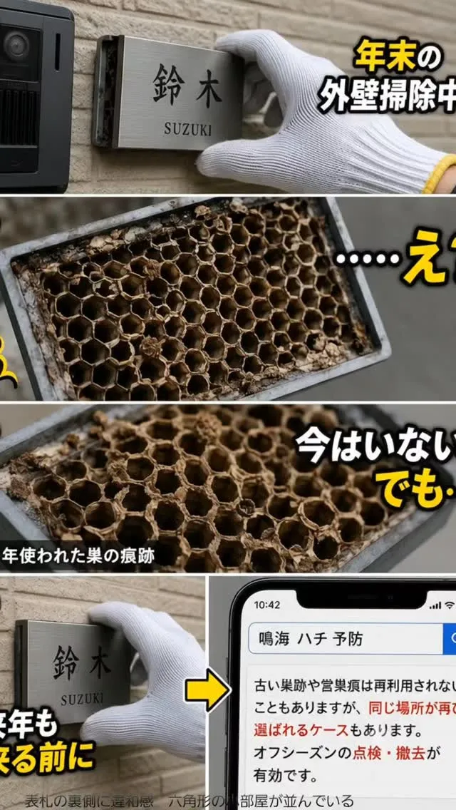 表札を外しただけなのに、
