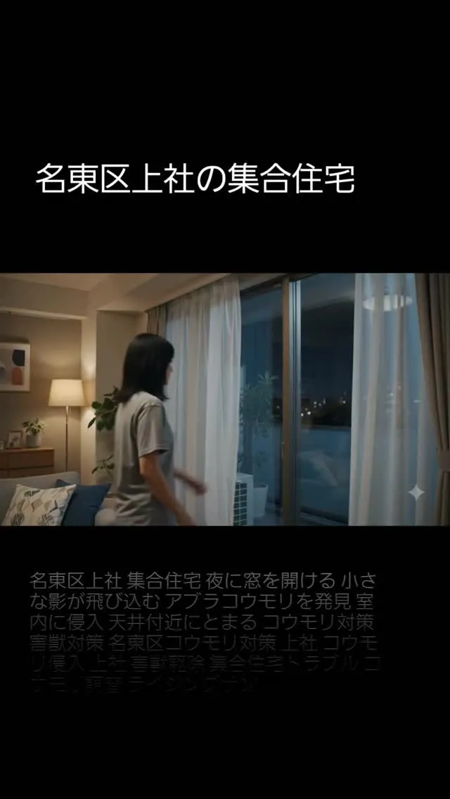 【名東区・上社】夜、窓を開けた瞬間に何かが飛び込んできた｜コ...