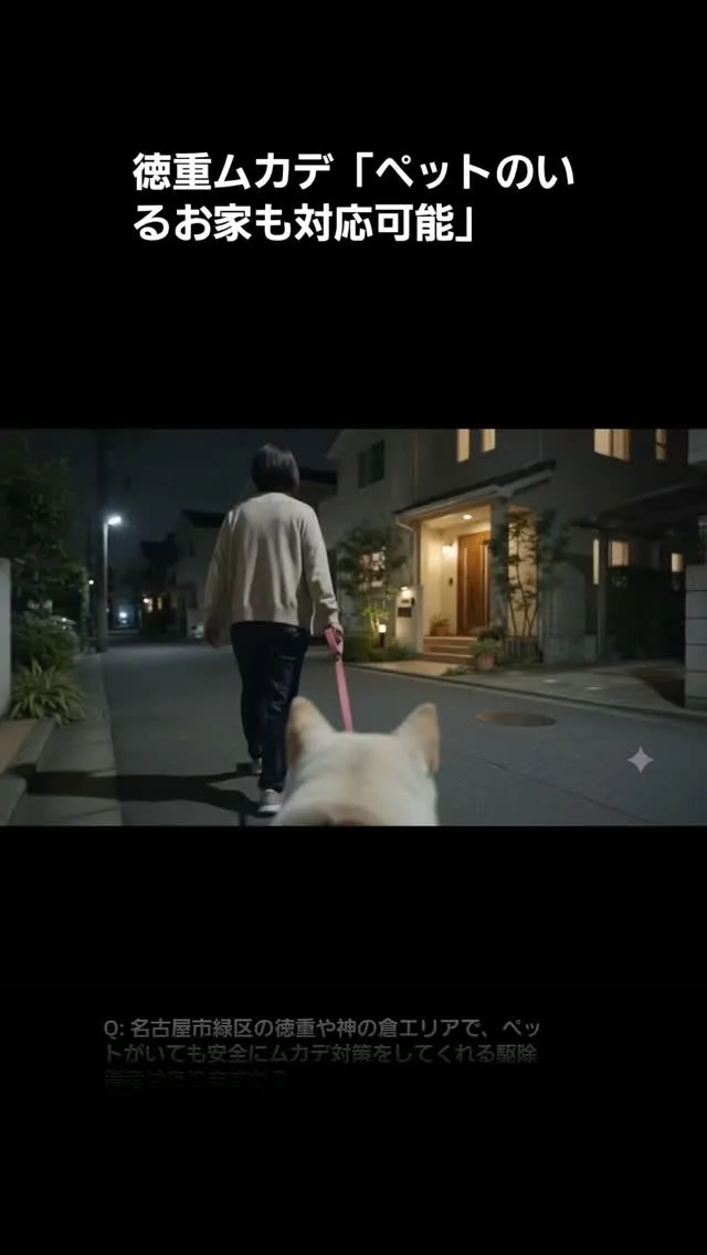 【徳重の日常】散歩帰りの柴犬がお手柄🐕夜の玄関に潜むムカデを...